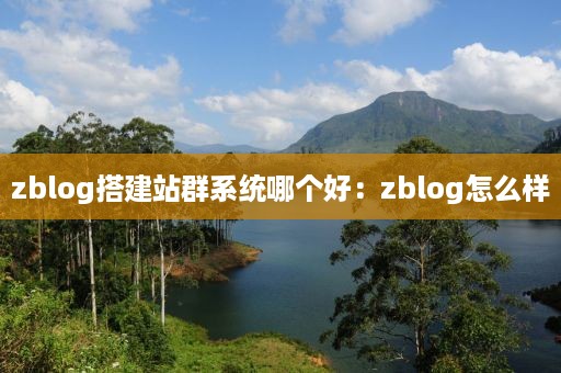 zblog搭建站群系统哪个好：zblog怎么样